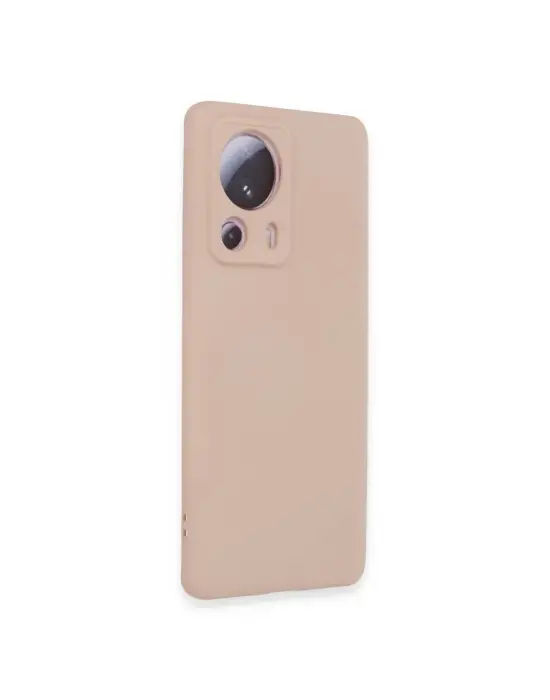 Xiaomi Mi 13 Lite Kılıf Nano İçi Kadife Silikon - Pudra