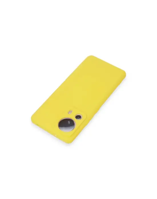 Xiaomi Mi 13 Lite Kılıf Nano İçi Kadife Silikon - Sarı