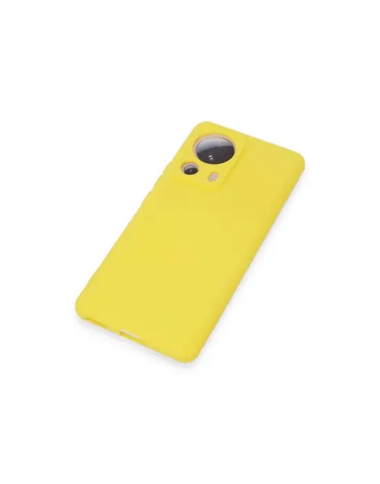 Xiaomi Mi 13 Lite Kılıf Nano İçi Kadife Silikon - Sarı