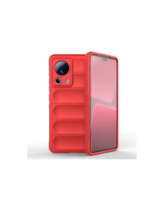 Xiaomi Mi 13 Lite Kılıf Optimum Silikon - Kırmızı