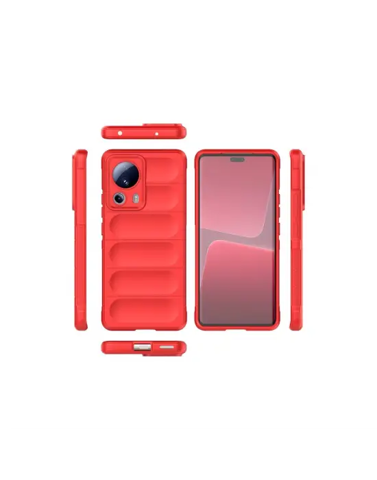 Xiaomi Mi 13 Lite Kılıf Optimum Silikon - Kırmızı
