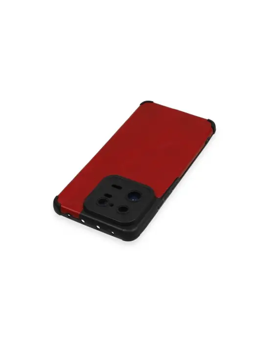 Xiaomi Mi 13 Pro Kılıf Loop Deri Silikon - Kırmızı