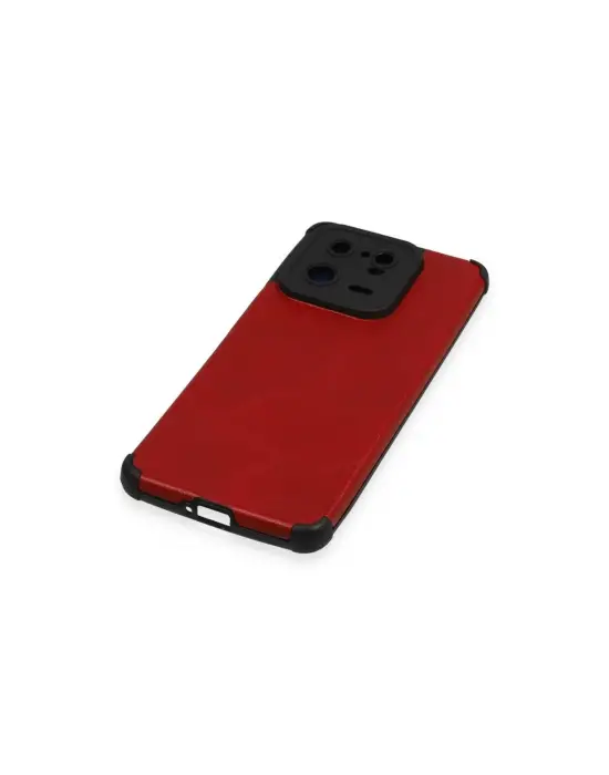 Xiaomi Mi 13 Pro Kılıf Loop Deri Silikon - Kırmızı