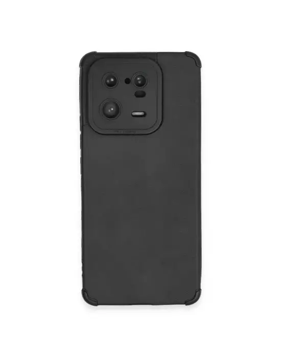 Xiaomi Mi 13 Pro Kılıf Loop Deri Silikon - Siyah
