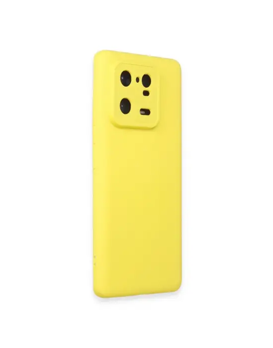 Xiaomi Mi 13 Pro Kılıf Nano İçi Kadife Silikon - Sarı