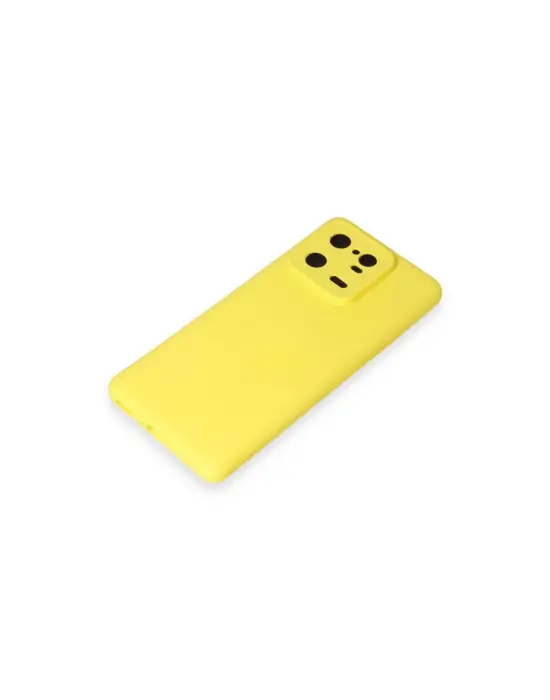 Xiaomi Mi 13 Pro Kılıf Nano İçi Kadife Silikon - Sarı