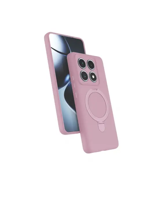Xiaomi Mi 14t Pro Regal Magsafe Standlı Kapak - Açık Pembe