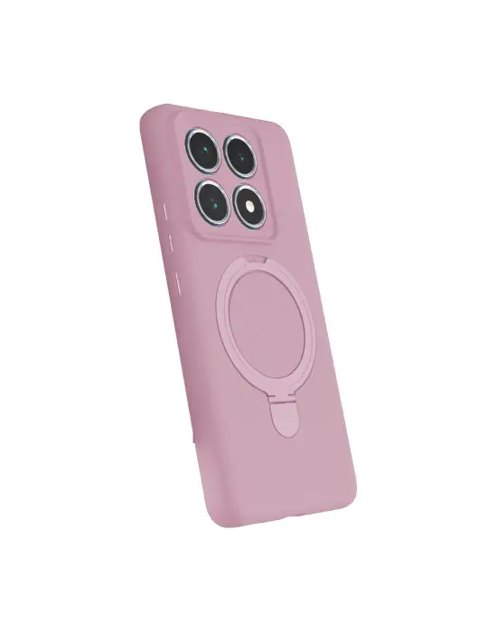 Xiaomi Mi 14t Pro Regal Magsafe Standlı Kapak - Açık Pembe