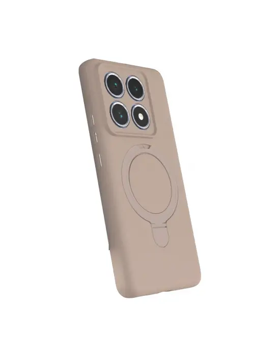 Xiaomi Mi 14t Pro Regal Magsafe Standlı Kapak - Çöl Titanyum