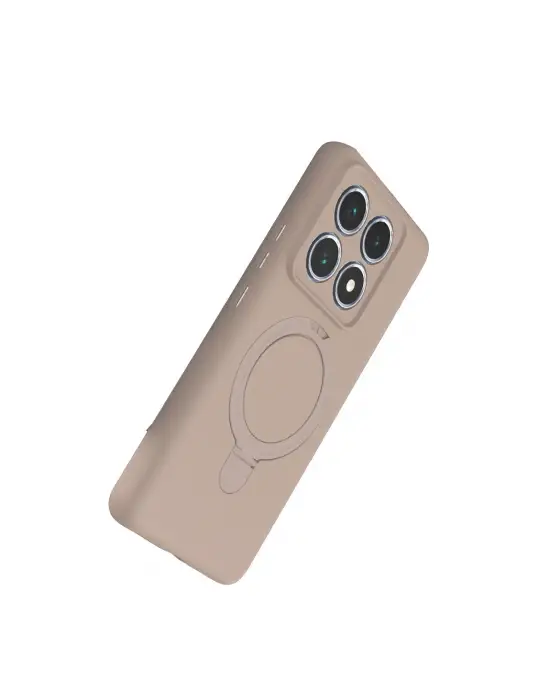 Xiaomi Mi 14t Pro Regal Magsafe Standlı Kapak - Çöl Titanyum