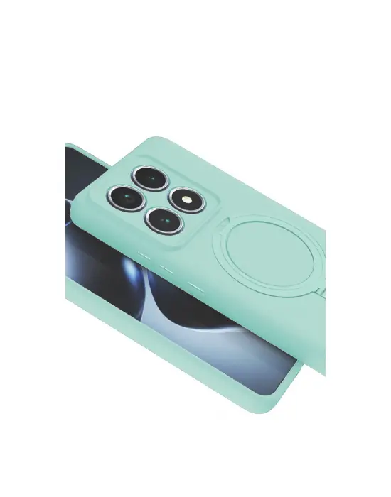Xiaomi Mi 14t Pro Regal Magsafe Standlı Kapak - Su Yeşili