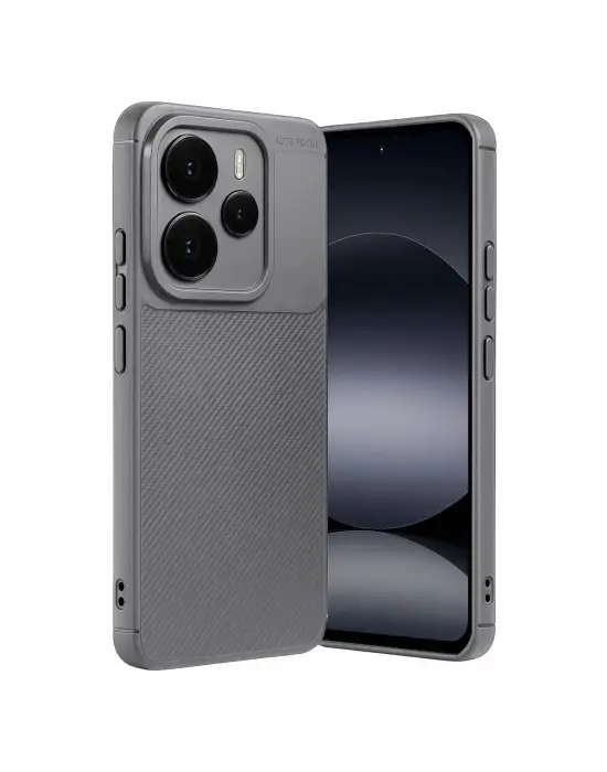 Xiaomi Note 14 5g Auto Focus Karbon Kapak - Gri