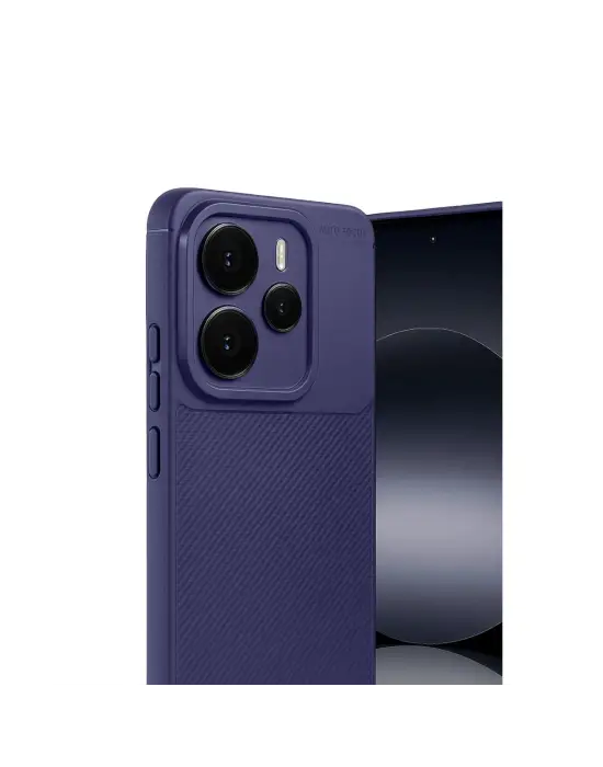 Xiaomi Note 14 5g Auto Focus Karbon Kapak - Lacivert