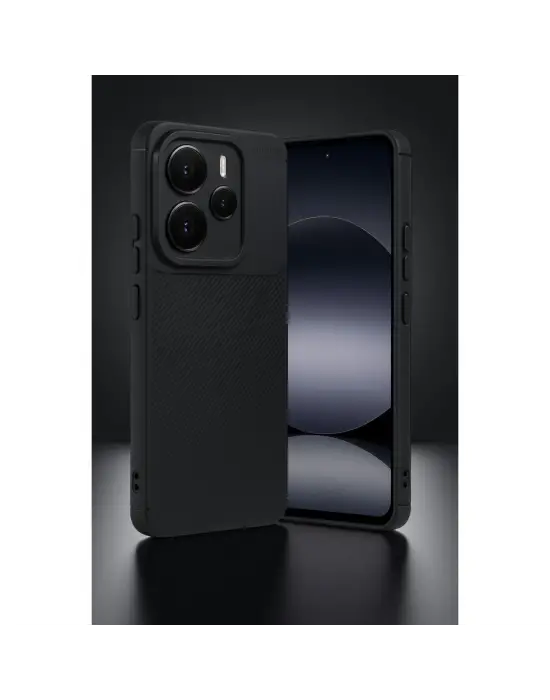Xiaomi Note 14 5g Auto Focus Karbon Kapak - Siyah