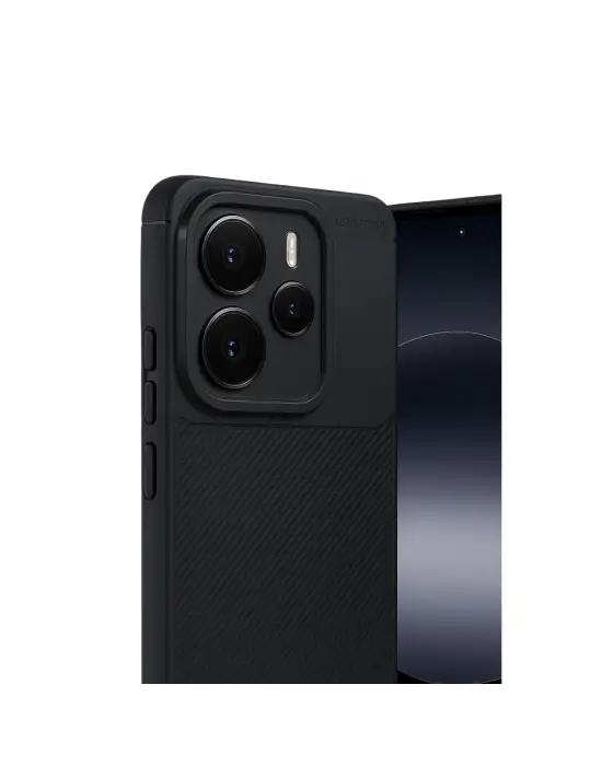 Xiaomi Note 14 5g Auto Focus Karbon Kapak - Siyah