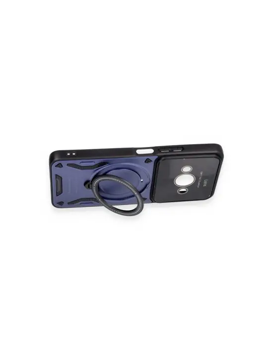 Xiaomi Poco C61 Kılıf Joy Lens Standlı Kapak - Mor