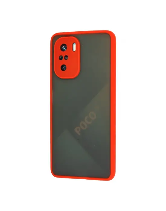 Xiaomi Poco F3 Kılıf Montreal Silikon Kapak - Kırmızı