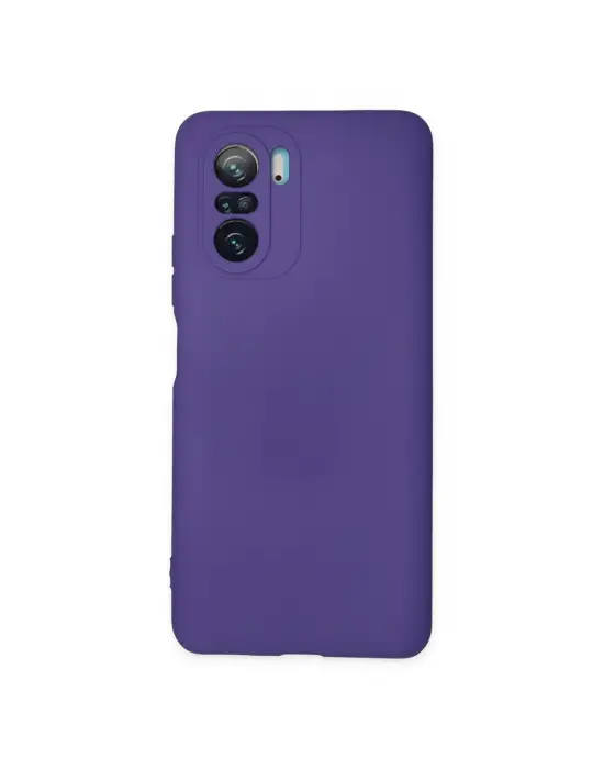 Xiaomi Poco F3 Kılıf Nano İçi Kadife Silikon - Mor