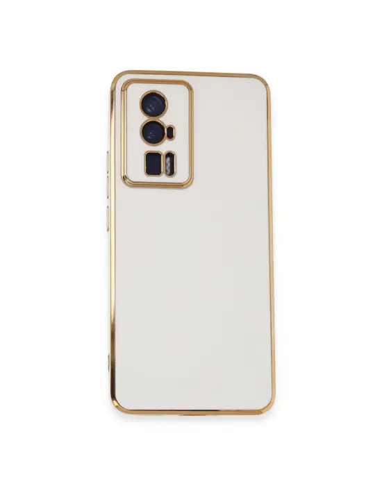 Xiaomi Poco F5 Pro Kılıf Volet Silikon - Beyaz