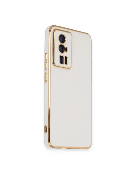 Xiaomi Poco F5 Pro Kılıf Volet Silikon - Beyaz
