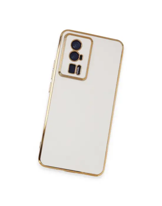 Xiaomi Poco F5 Pro Kılıf Volet Silikon - Beyaz