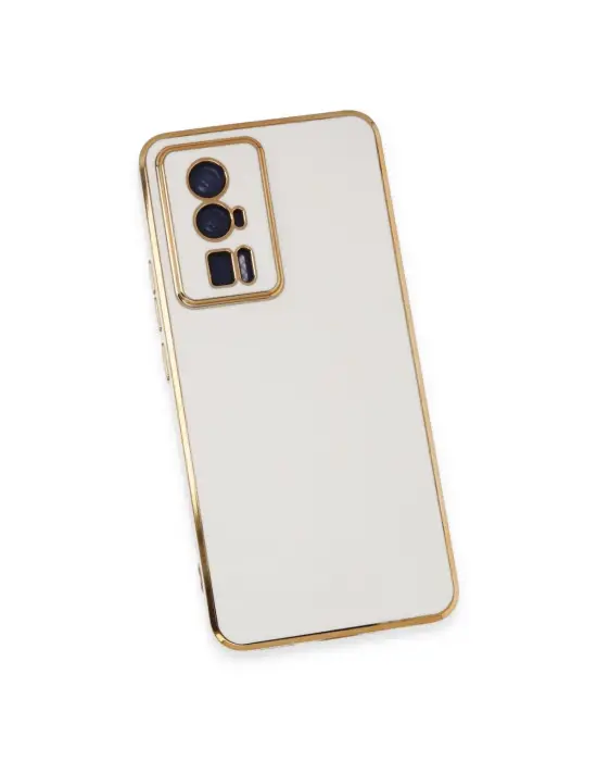 Xiaomi Poco F5 Pro Kılıf Volet Silikon - Beyaz
