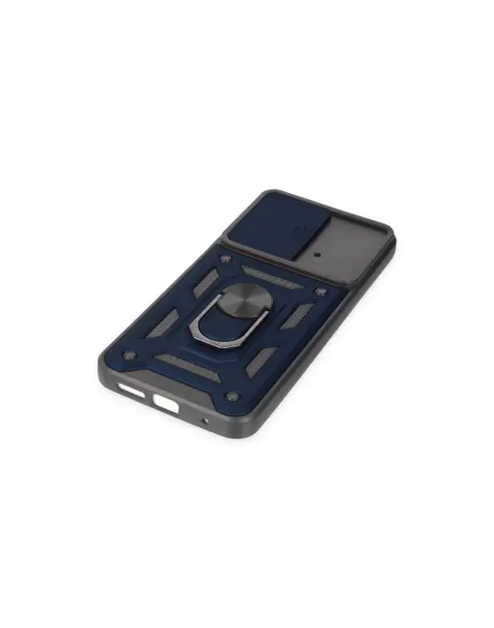 Xiaomi Poco M4 Pro 4g Kılıf Pars Lens Yüzüklü Silikon - Lacivert