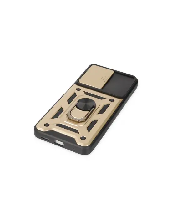 Xiaomi Poco X3 Gt Kılıf Pars Lens Yüzüklü Silikon - Gold