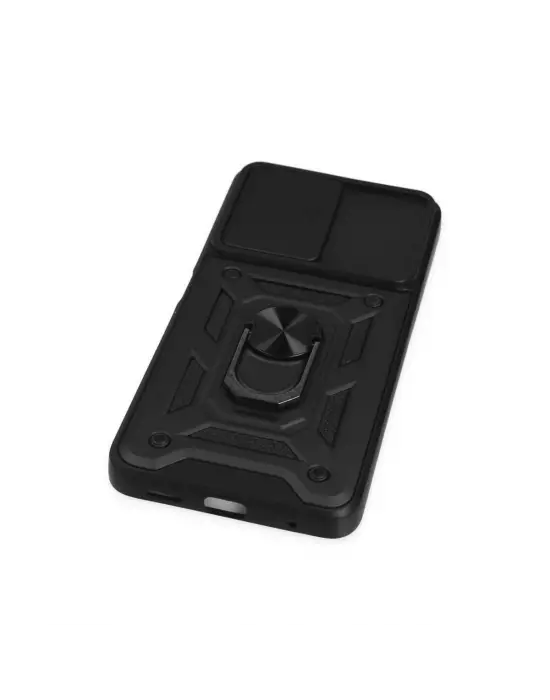 Xiaomi Poco X3 Gt Kılıf Pars Lens Yüzüklü Silikon - Siyah