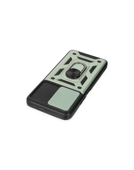 Xiaomi Poco X3 Gt Kılıf Pars Lens Yüzüklü Silikon - Yeşil