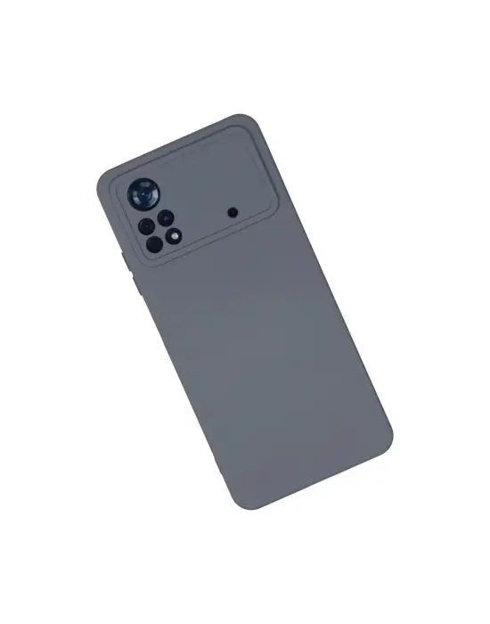 Xiaomi Poco X4 Pro 5g Kılıf Nano İçi Kadife Silikon - Gri