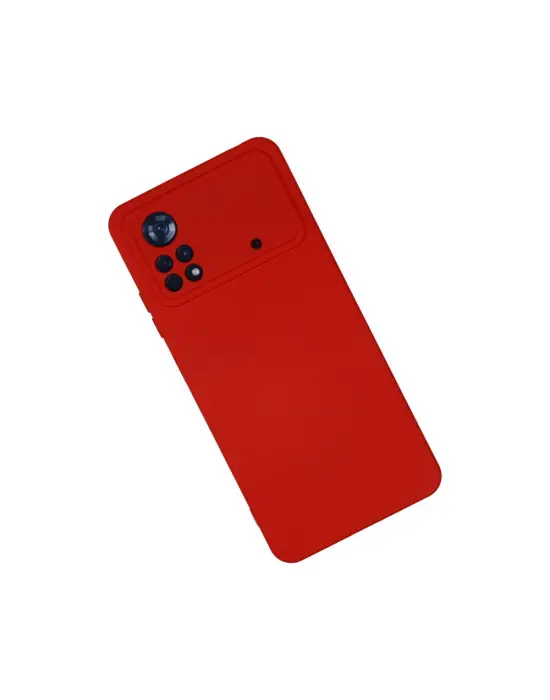 Xiaomi Poco X4 Pro 5g Kılıf Nano İçi Kadife Silikon - Kırmızı
