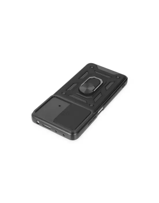 Xiaomi Poco X4 Pro 5g Kılıf Pars Lens Yüzüklü Silikon - Siyah