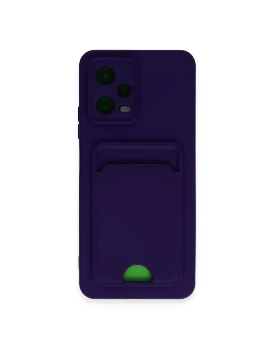Xiaomi Poco X5 5g Kılıf Kelvin Kartvizitli Silikon - Derin Mor