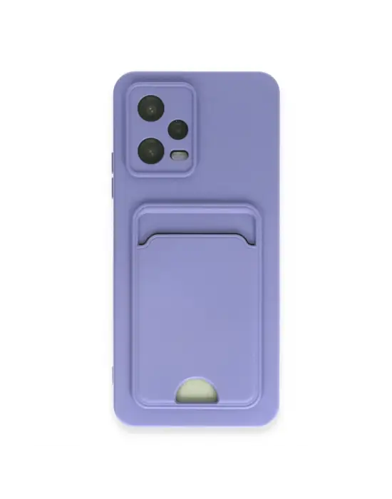 Xiaomi Poco X5 5g Kılıf Kelvin Kartvizitli Silikon - Lila