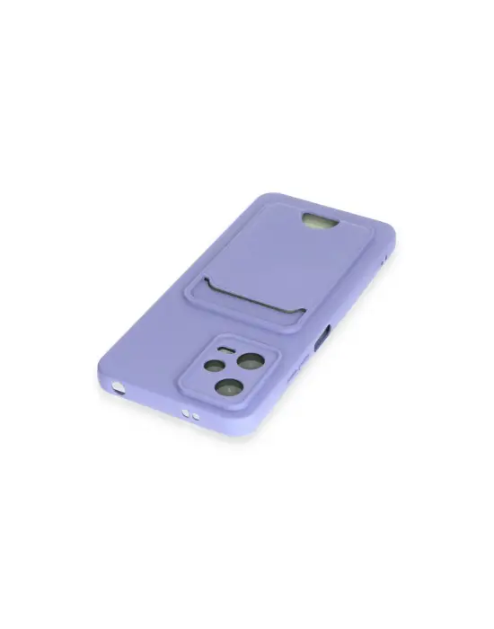 Xiaomi Poco X5 5g Kılıf Kelvin Kartvizitli Silikon - Lila