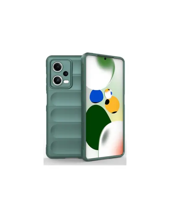 Xiaomi Poco X5 5g Kılıf Optimum Silikon - Koyu Yeşil