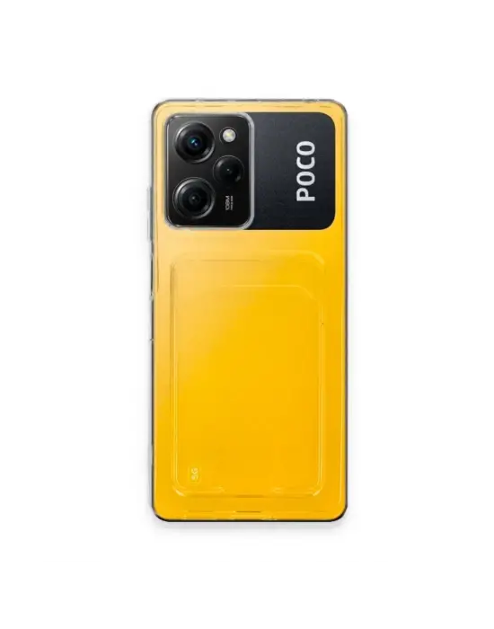 Xiaomi Poco X5 Pro 5g Kılıf Kart Şeffaf Silikon - Şeffaf