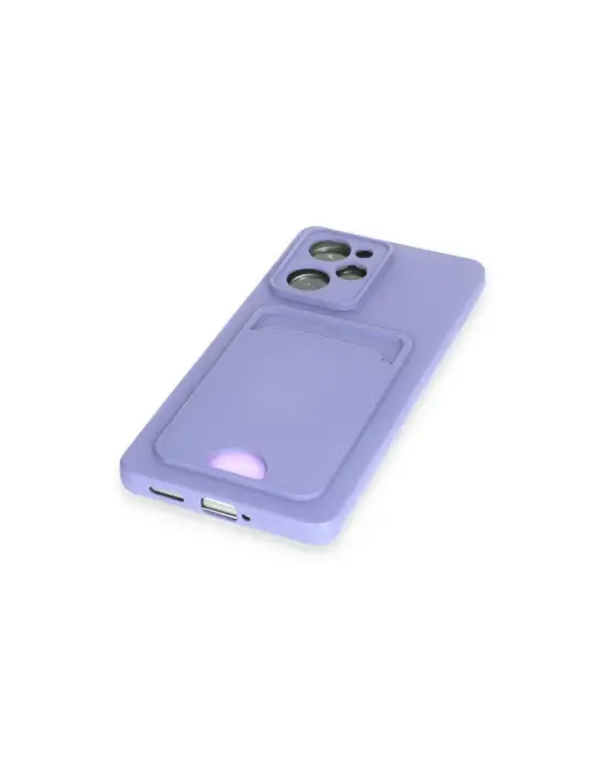 Xiaomi Poco X5 Pro 5g Kılıf Kelvin Kartvizitli Silikon - Lila