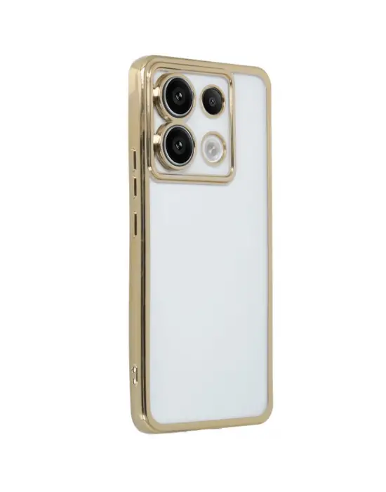 Xiaomi Poco X6 Kılıf Razer Lensli Silikon - Gold