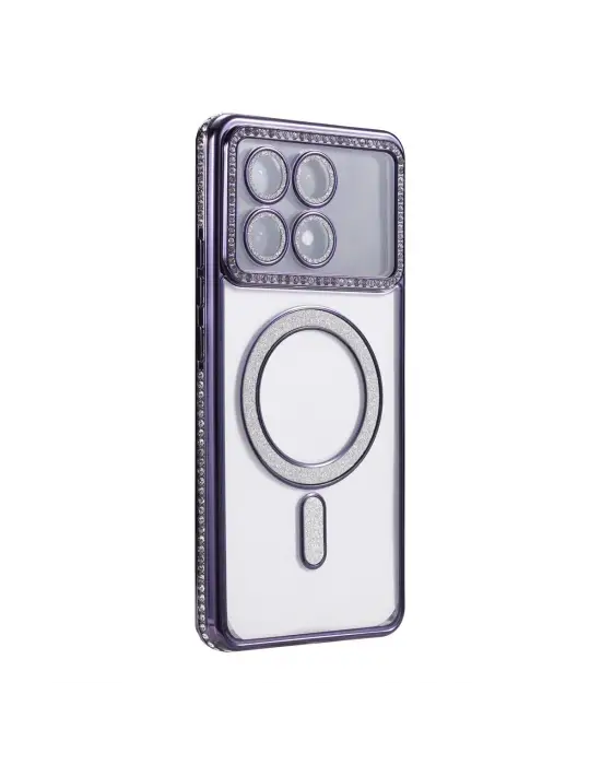 Xiaomi Poco X6 Pro Joke Simli Magneticsafe Kılıf - Derin Mor