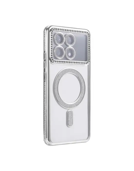 Xiaomi Poco X6 Pro Joke Simli Magneticsafe Kılıf - Gümüş
