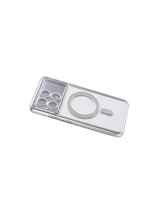Xiaomi Poco X6 Pro Joke Simli Magneticsafe Kılıf - Gümüş