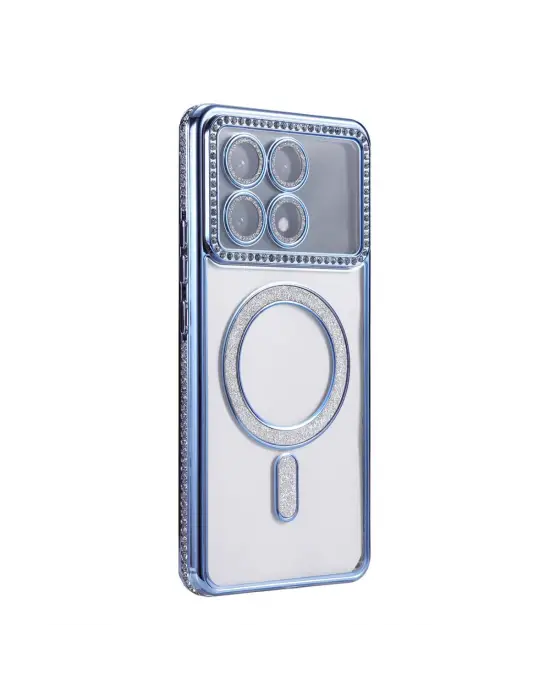 Xiaomi Poco X6 Pro Joke Simli Magneticsafe Kılıf - Mavi