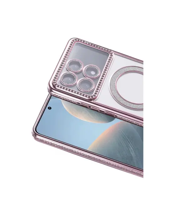 Xiaomi Poco X6 Pro Joke Simli Magneticsafe Kılıf - Pembe