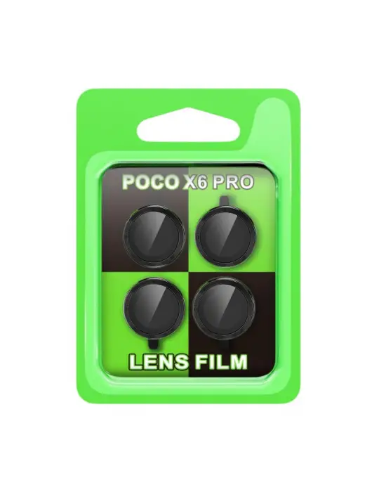 Xiaomi Poco X6 Pro Raze Metal Kamera Lens - Siyah