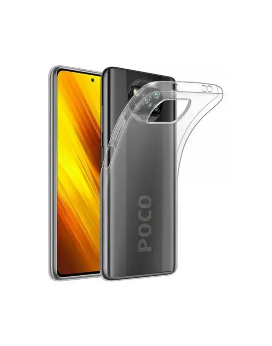 Xiaomi Pocophone X3 Kılıf Lüx Şeffaf Silikon