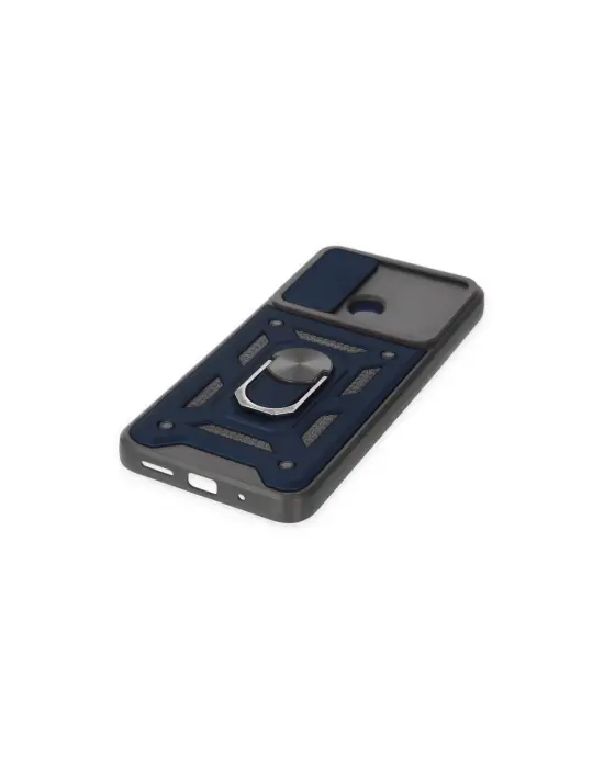 Xiaomi Redmi 10c Kılıf Pars Lens Yüzüklü Silikon - Lacivert