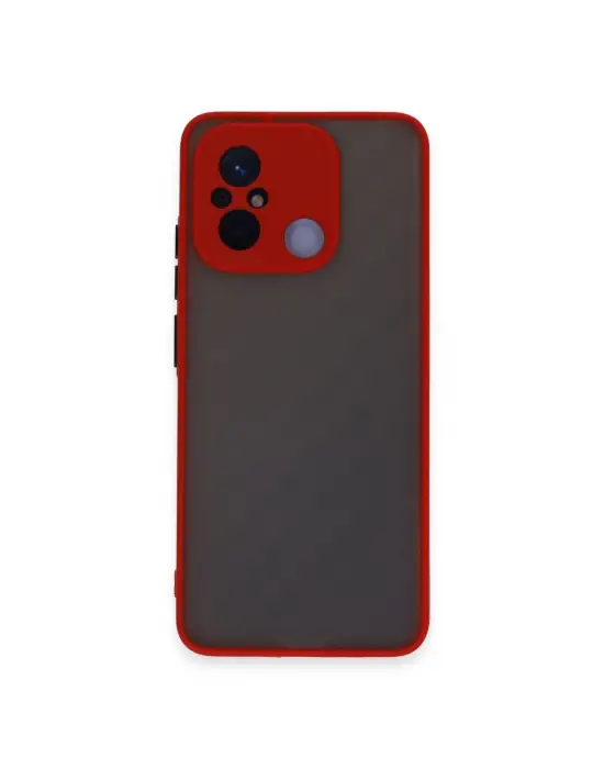 Xiaomi Redmi 12c Kılıf Montreal Silikon Kapak - Kırmızı