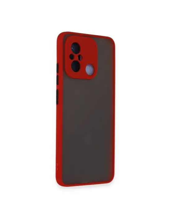Xiaomi Redmi 12c Kılıf Montreal Silikon Kapak - Kırmızı